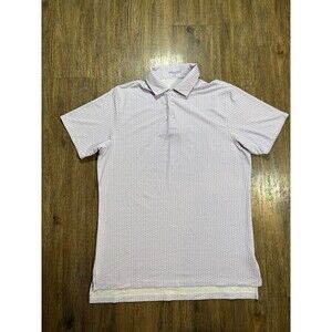 B Draddy Sport Captain Cool Polo Shirt Men’s M Purple Abstract Pattern Golf